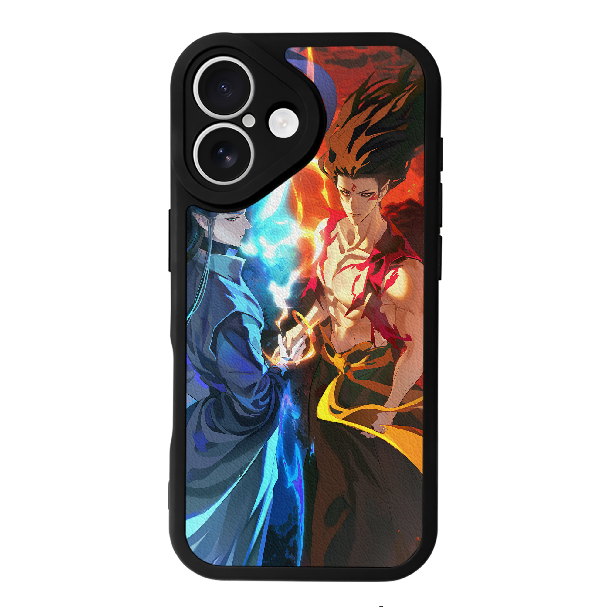（画像用） Ne Zha 2 ナタ 魔童の大暴れ 【iPhone 16シリーズ対応】シリコンスマホケース（レザー調） 材質：シリコン